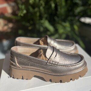 Pedro Garcia "Sebas" Metallic Lightweight Maxi Loafer Size EU 37 US 7